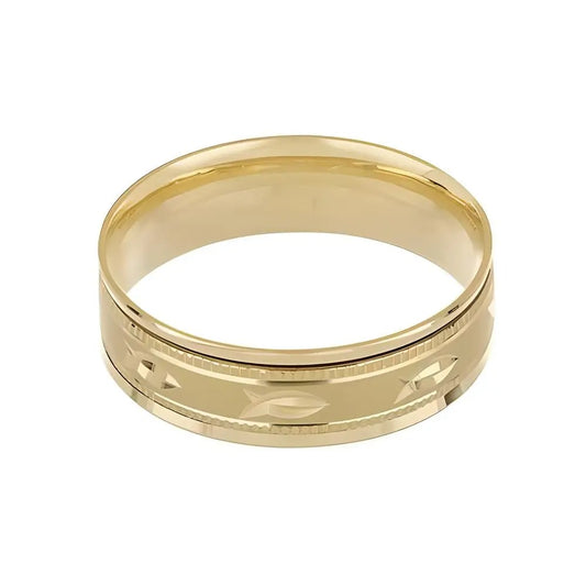 Rotating gold ring