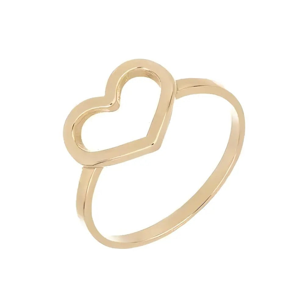 Openwork heart ring