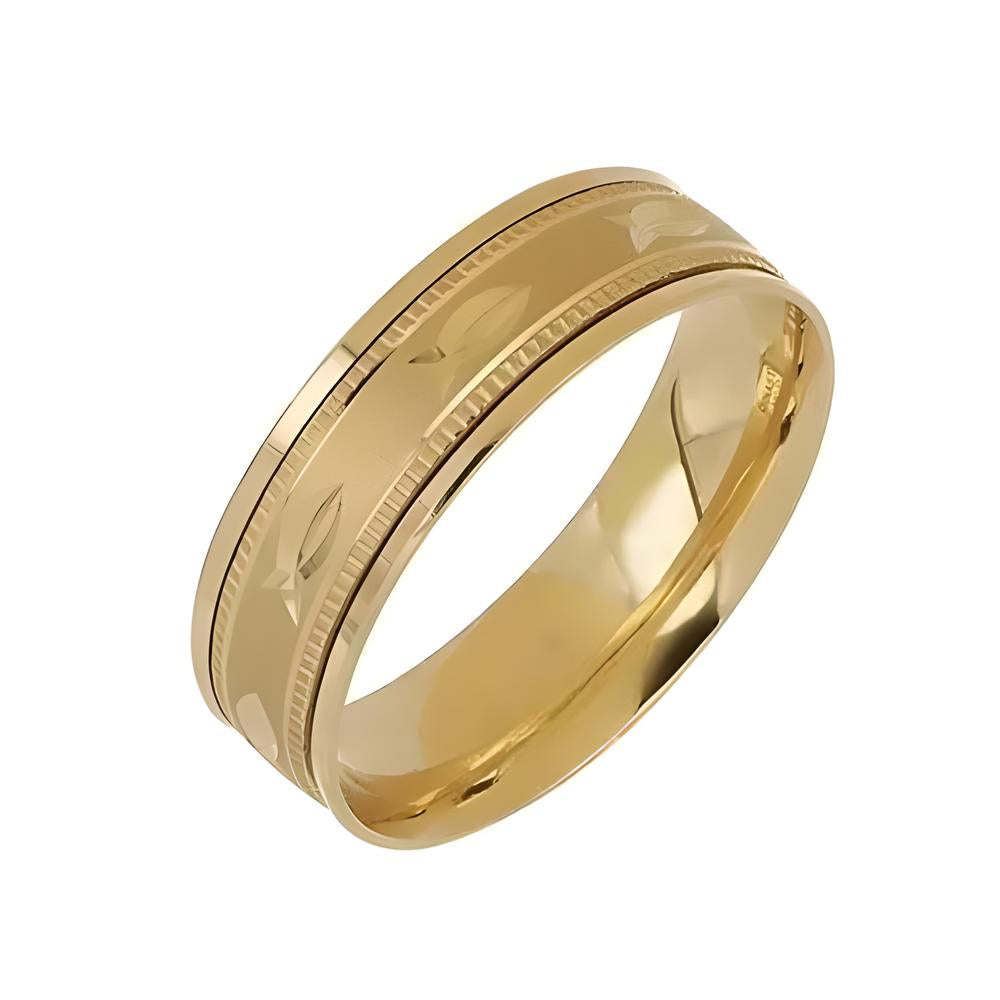 Rotating gold ring