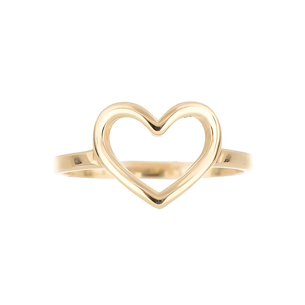 Openwork heart ring