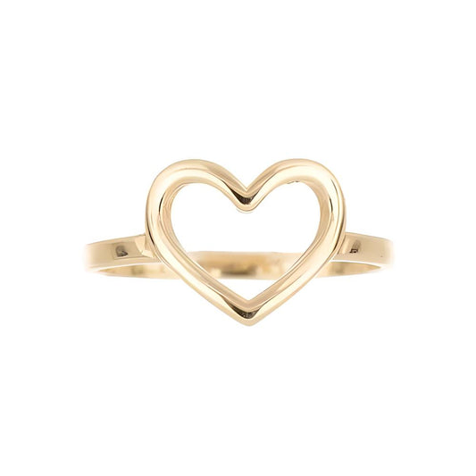 Openwork heart ring