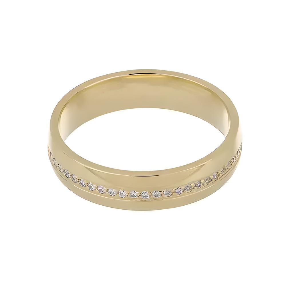 Gold interlaced ring with smooth finish