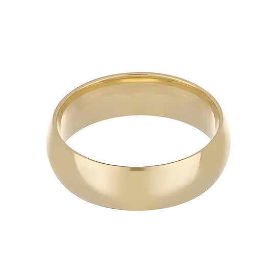 Smooth gold ring