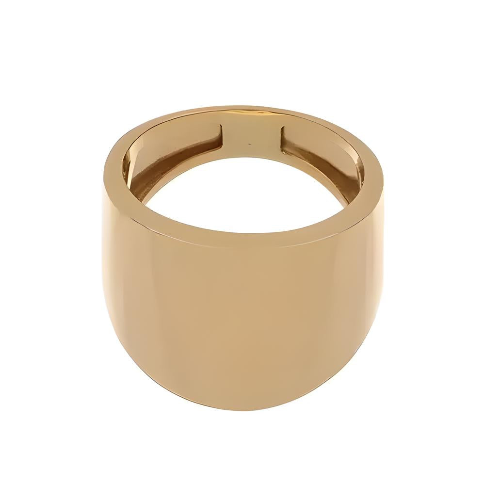 Wide gold ring