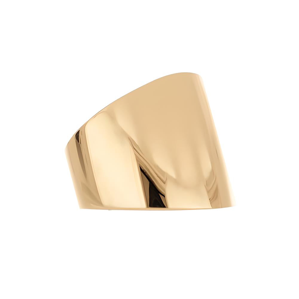 Wide gold ring